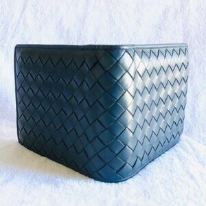 BOTTEGA VENETA BI-FOLD WALLET, Blue in Original Box